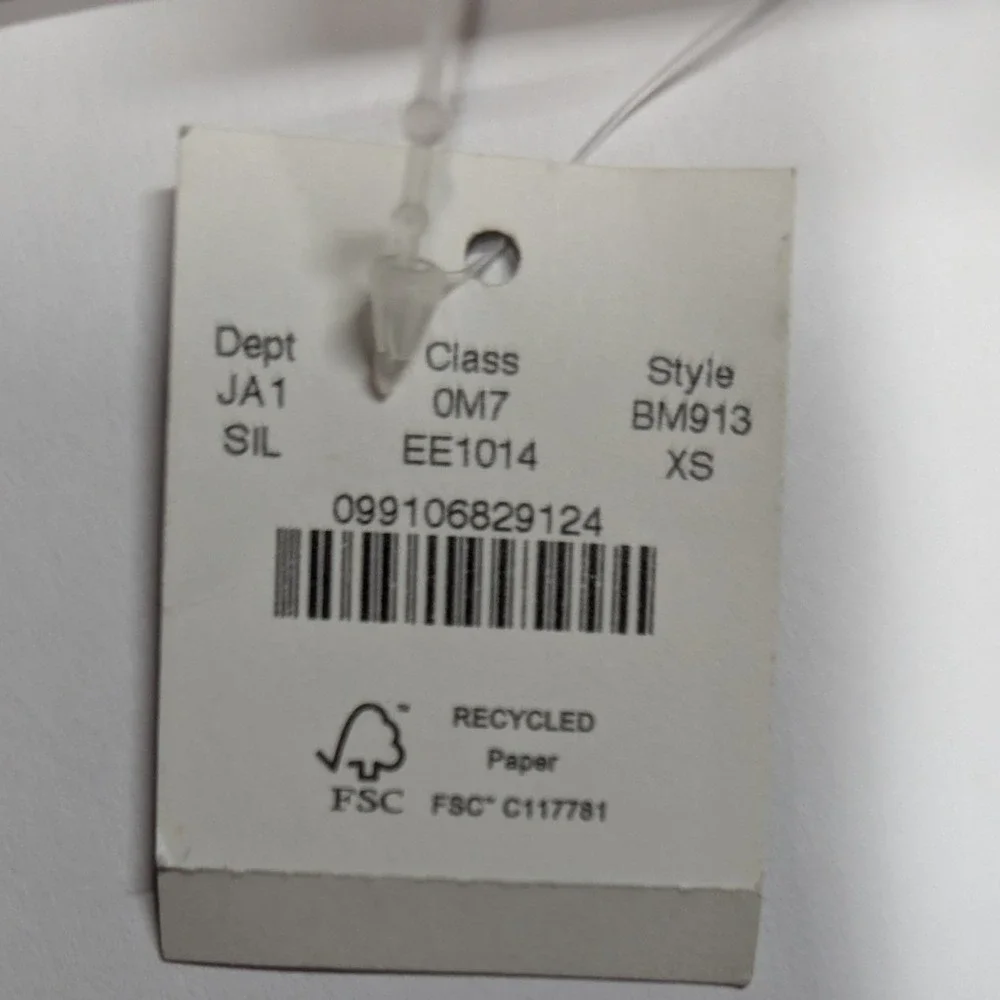 J.Crew Metallic Leather Skinny Belt Women XS Silver NEW BM913 Italian Leather